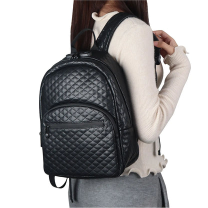 Leather Smell Proof Backpack With Lock